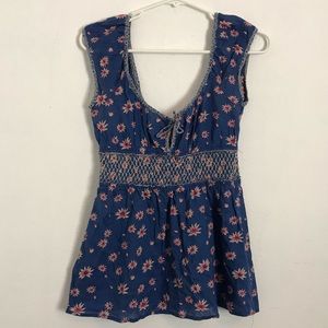 Free People Floral Top Size 6